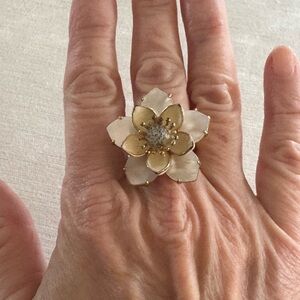 Vintage Juicy Couture Enamel Flower Ring